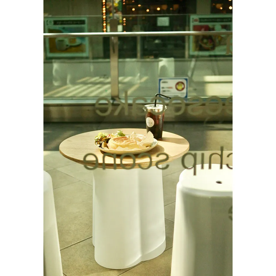 ローテーブルTT-S124Bホワイト/ナチュラル - 9