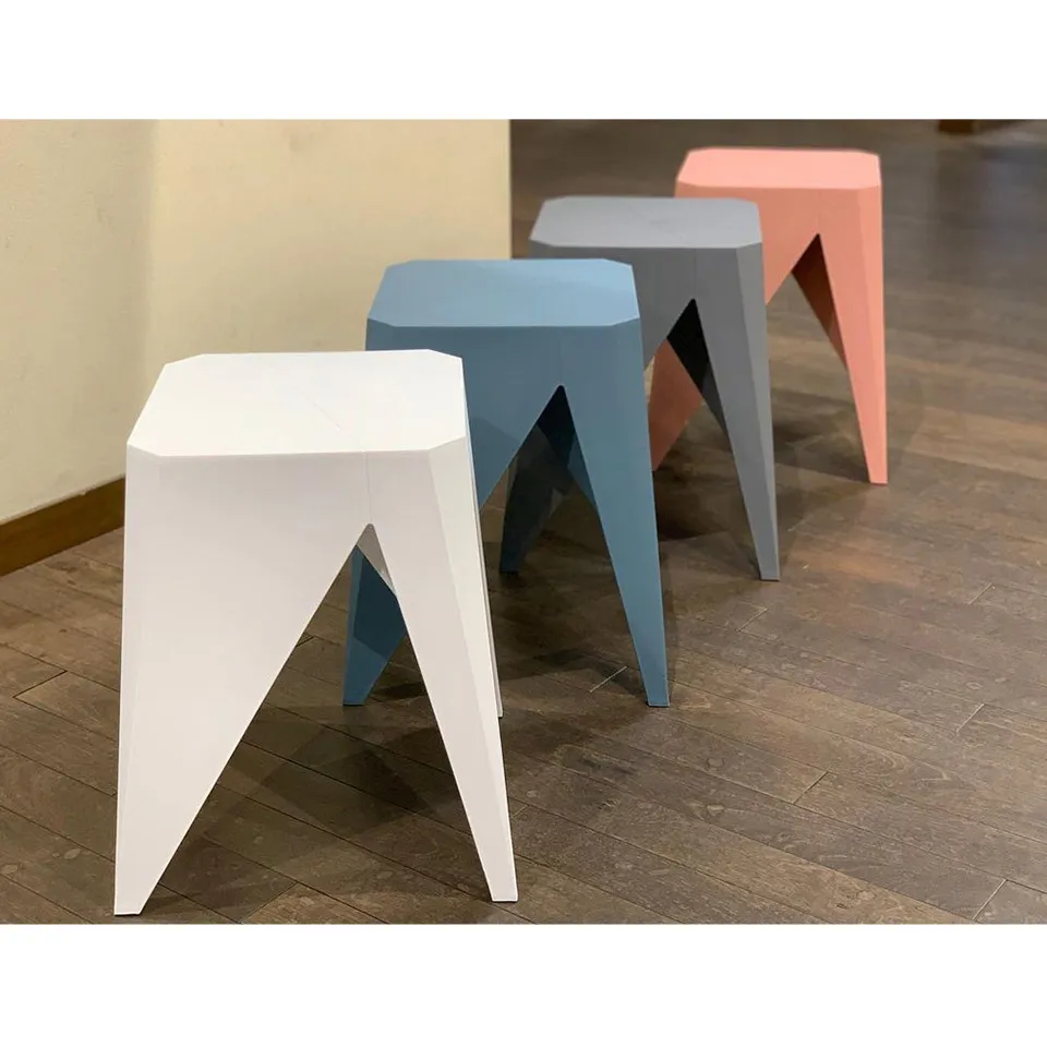 【同色2脚組】スツール1806ホワイト - 8