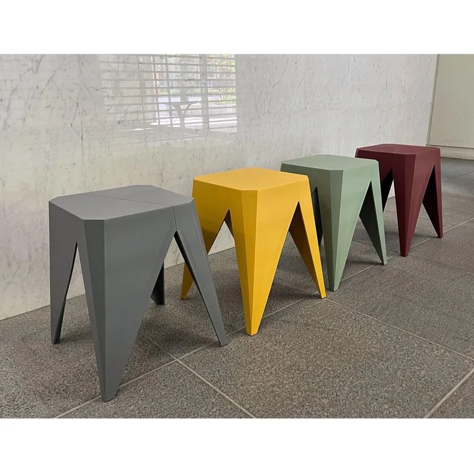 【同色2脚組】スツール1806イエロー - 8