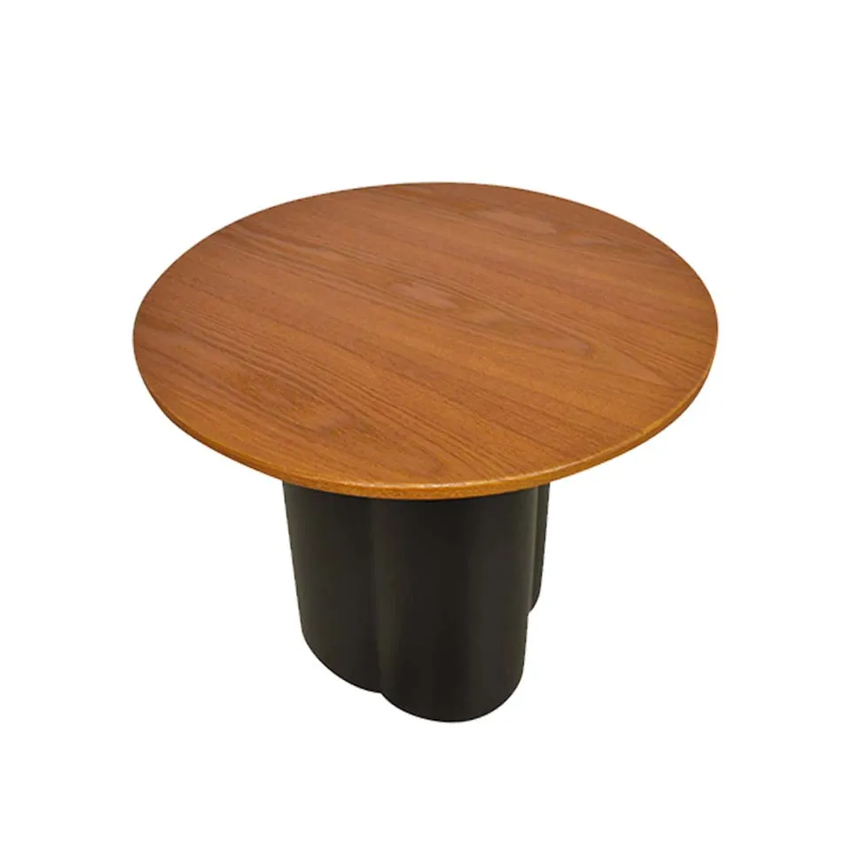 ローテーブルTT-S124Bブラック/ブラウン - 3