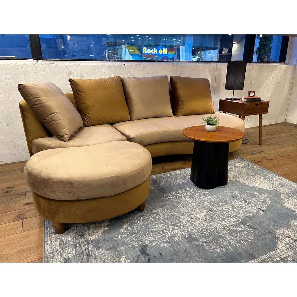 カウチソファM-HY319ダークブラウン/... - 6