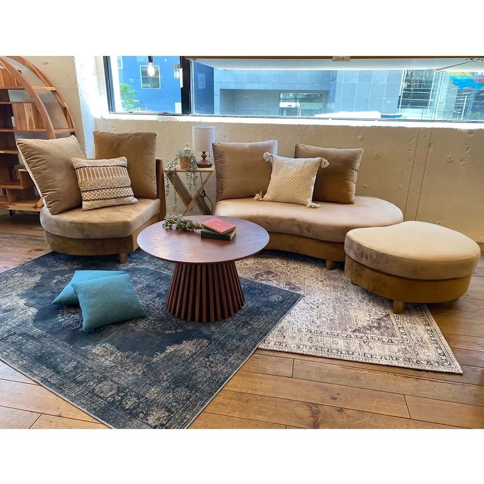 カウチソファM-HY319ダークブラウン/... - 8