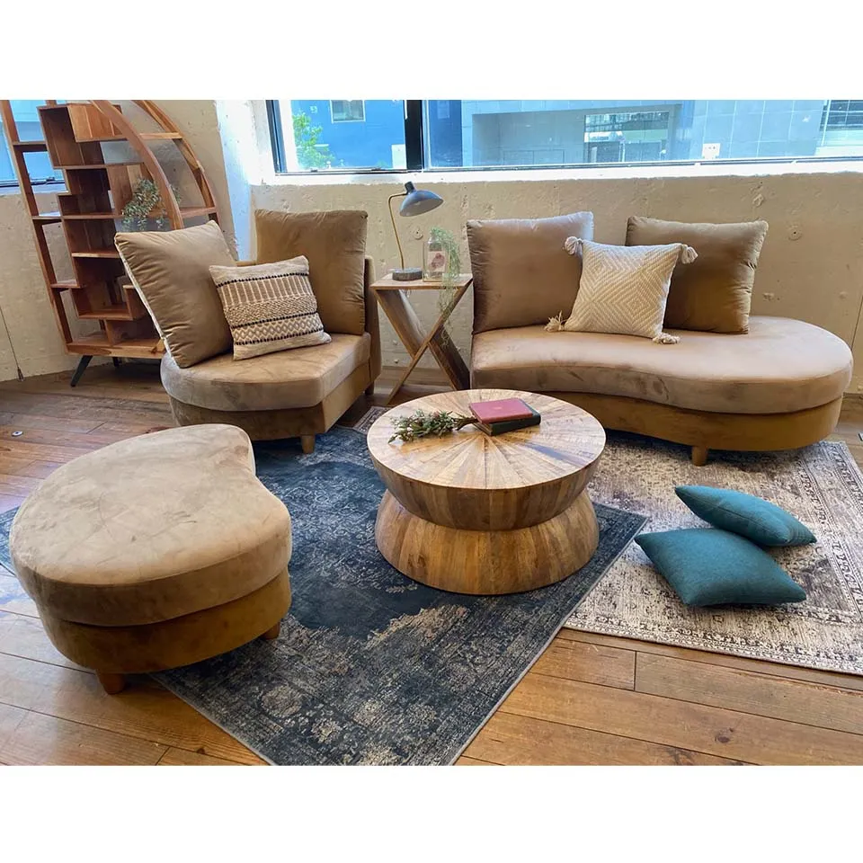 カウチソファM-HY319ダークブラウン/... - 9