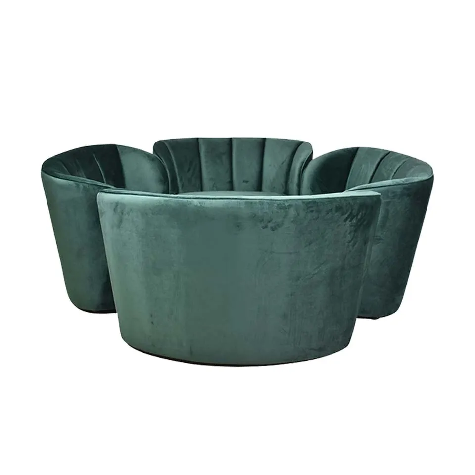 ソファFLOWERグリーン/イエロー - 3