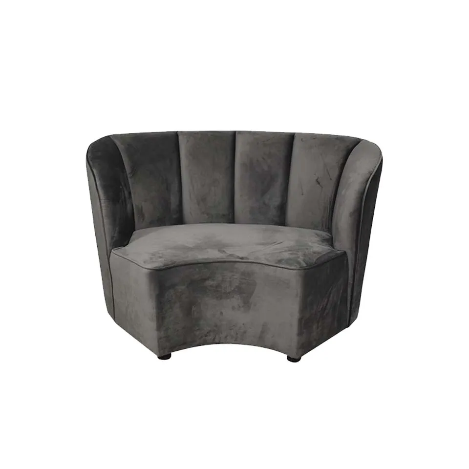 ソファFLOWERグレー/ブラック - 5