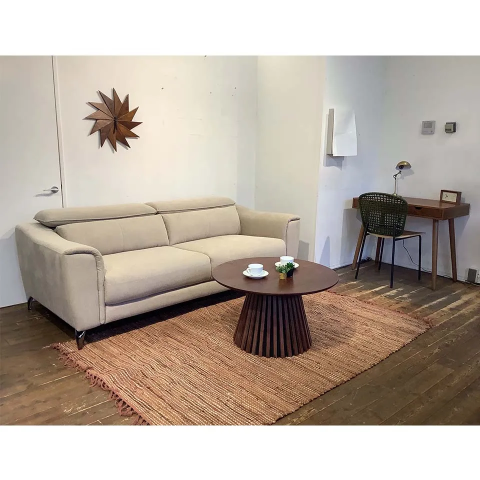 ソファS807 3人掛けライトブラウン - 10