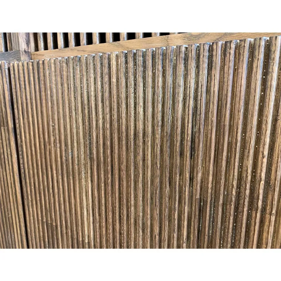 キャビネットMUK004ウォールナット（オーク） - 6