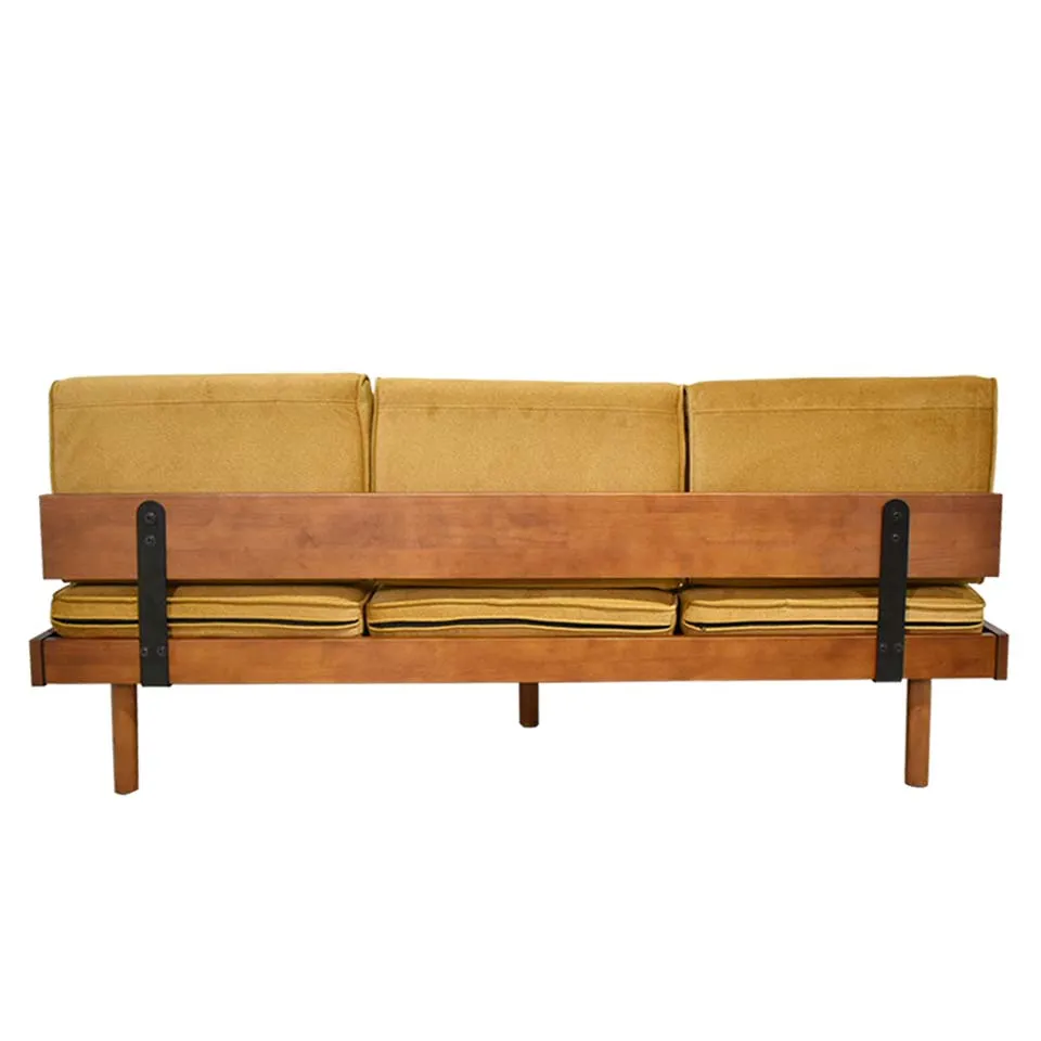 ソファYU9279 3人掛けライトブラウン - 4