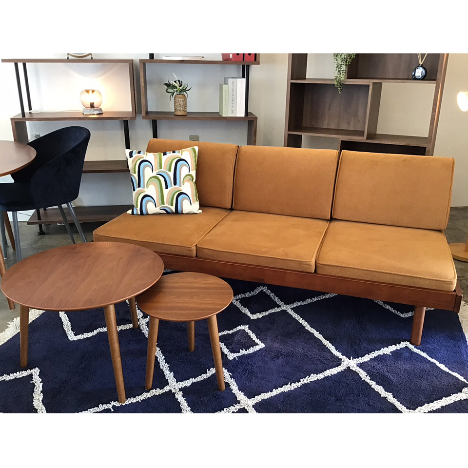 ソファYU9279 3人掛けライトブラウン - 8