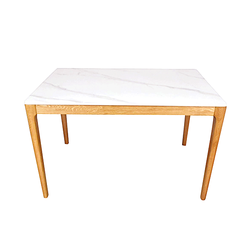 ダイニングテーブルCST-YB302-120ホワイト/オーク - 2