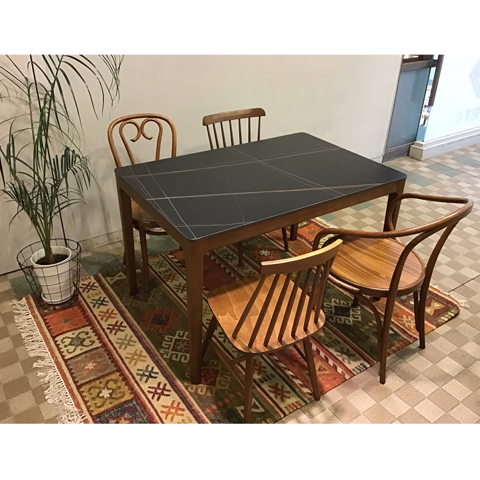 ダイニングテーブルCST-YB302-120ブラック/ウォ... - 7