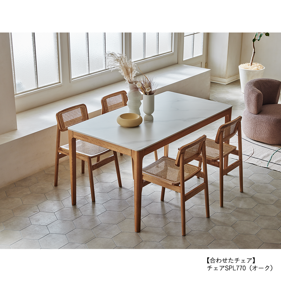 ダイニングテーブルCST-YB302-150ホワイト/オーク - 5