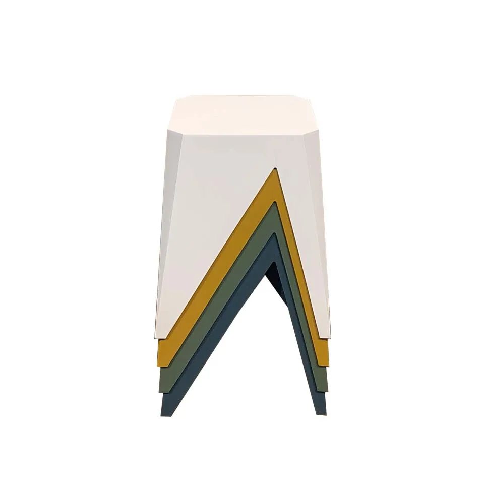 【同色2脚組】スツール1806ホワイト - 5