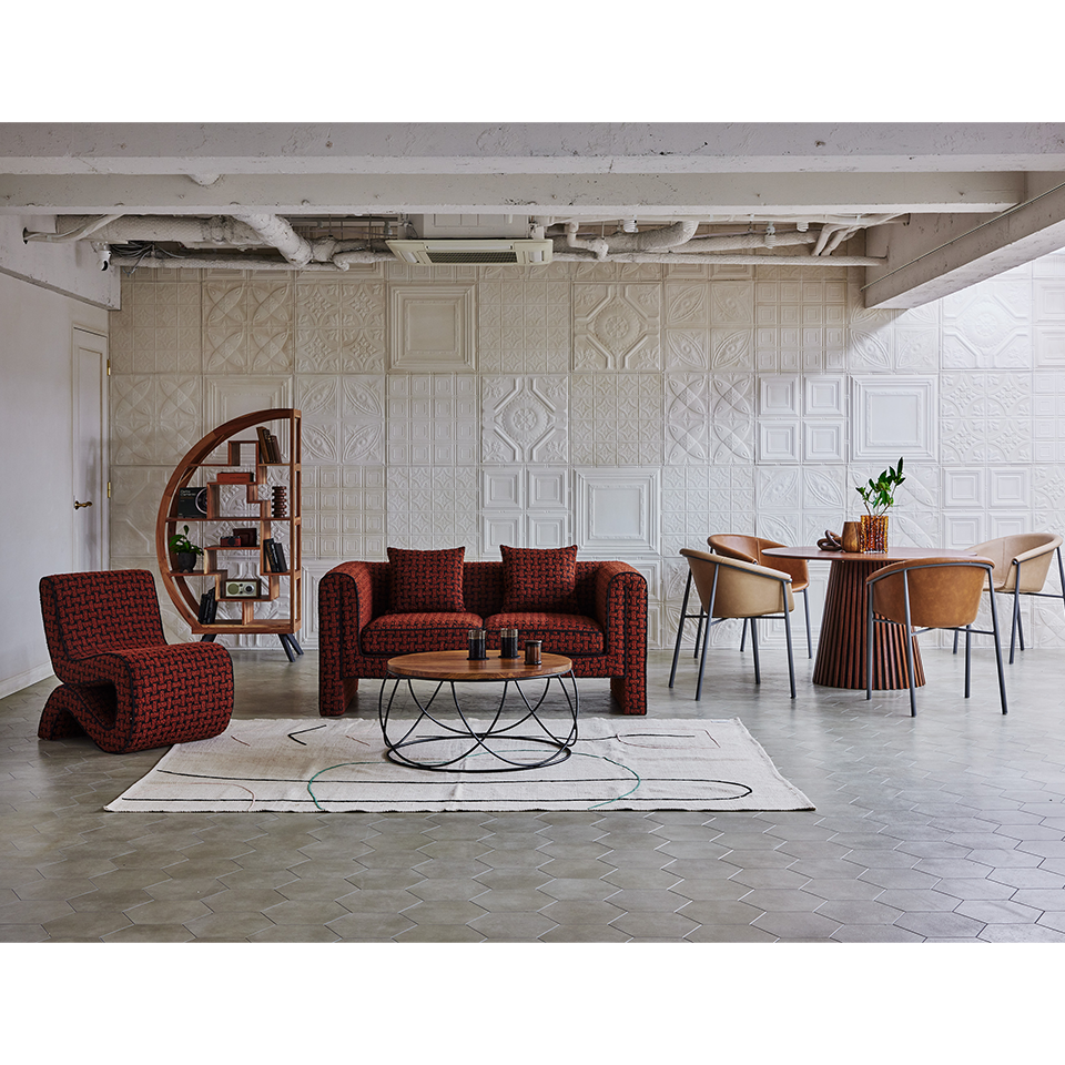 ソファUP2322123 2人掛けブラウン - 7