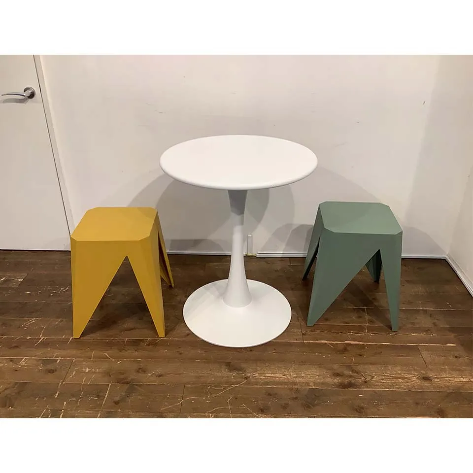 【同色2脚組】スツール1806グリーン - 9