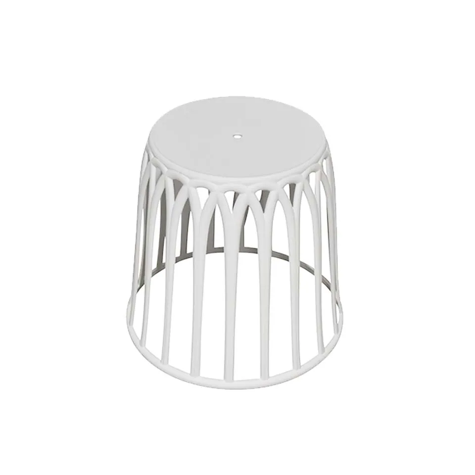 【同色2脚組】スツールC3ホワイト - 2