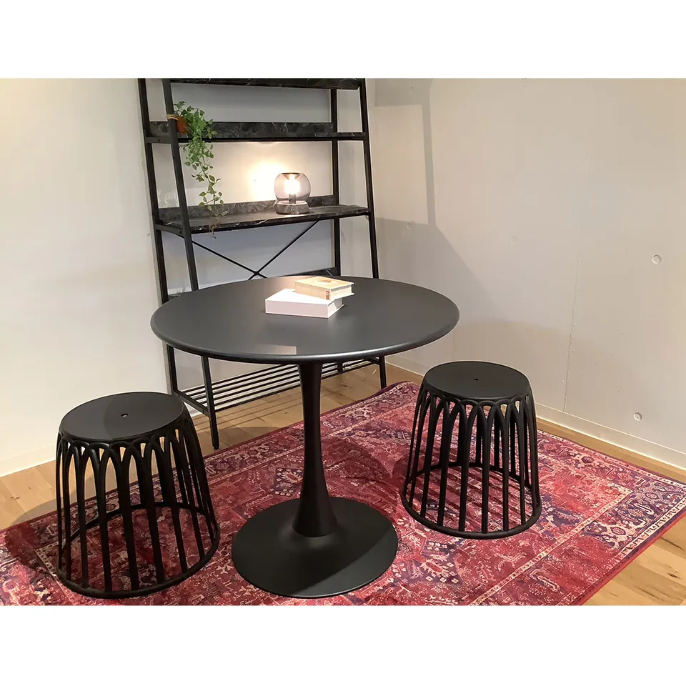 【同色2脚組】スツールC3ブラック - 7