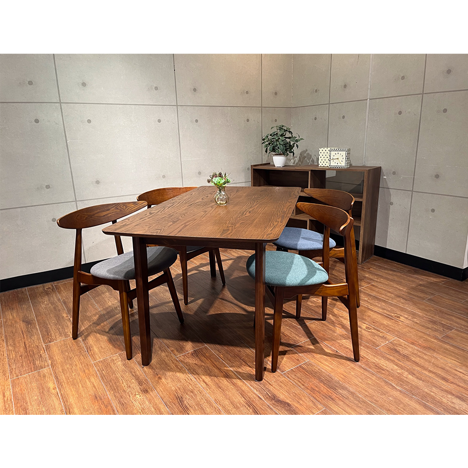 チェアRY54ウォールナット/ダークグリーン - 6