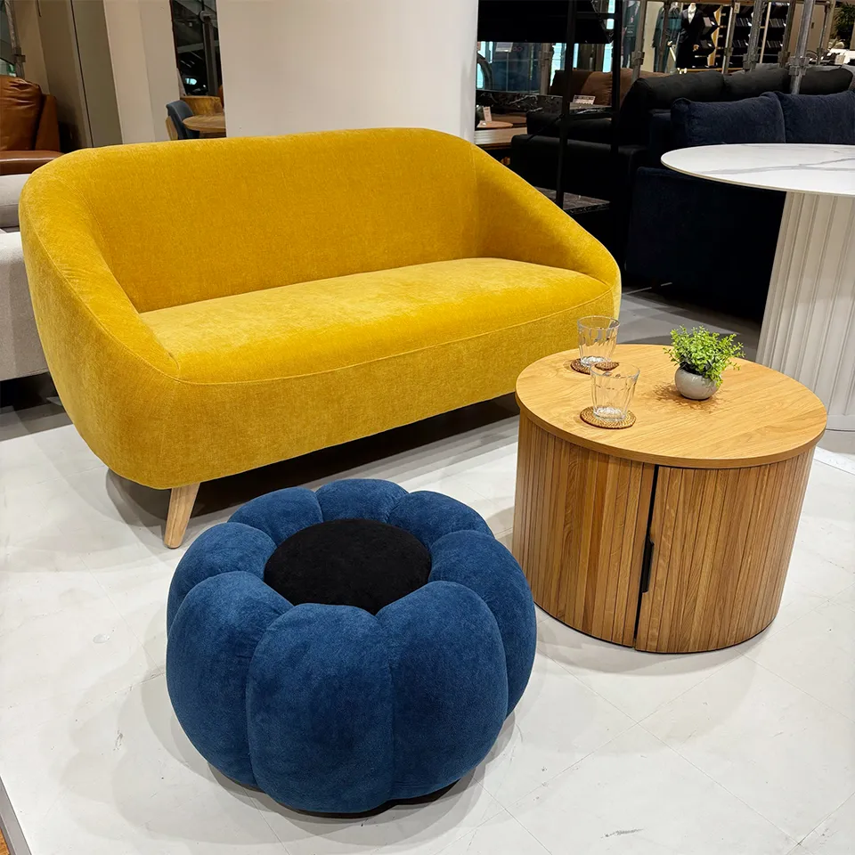 スツールOT-586ブラック/ブルー - 3