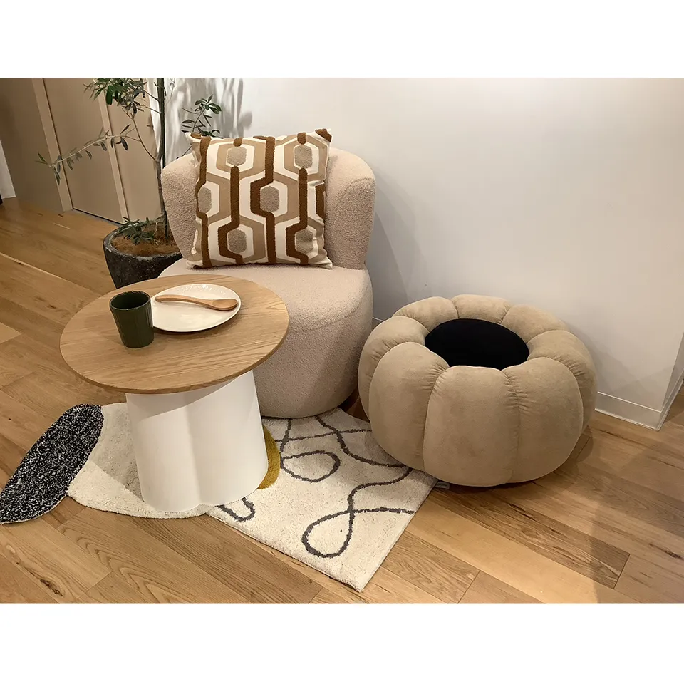 スツールOT-586ブラック/ライトブラウン - 7