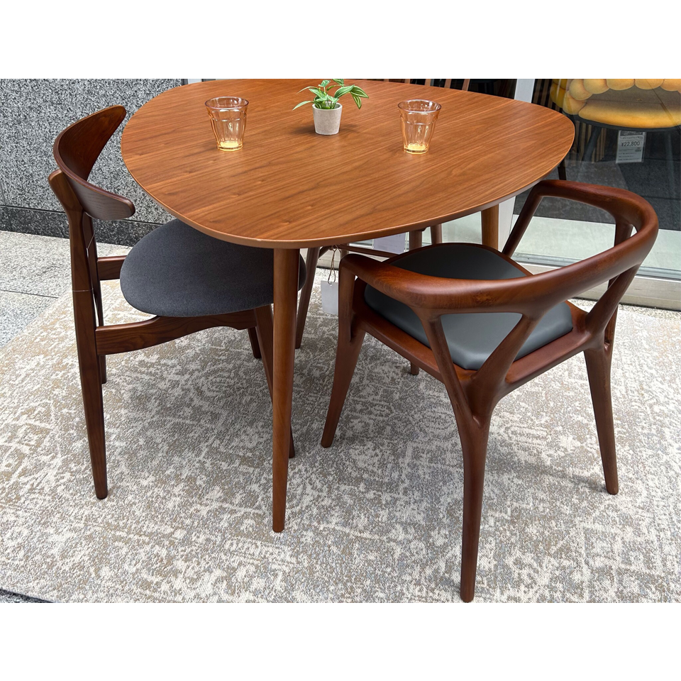 チェアWD1866ダークブラウン/グレー - 6