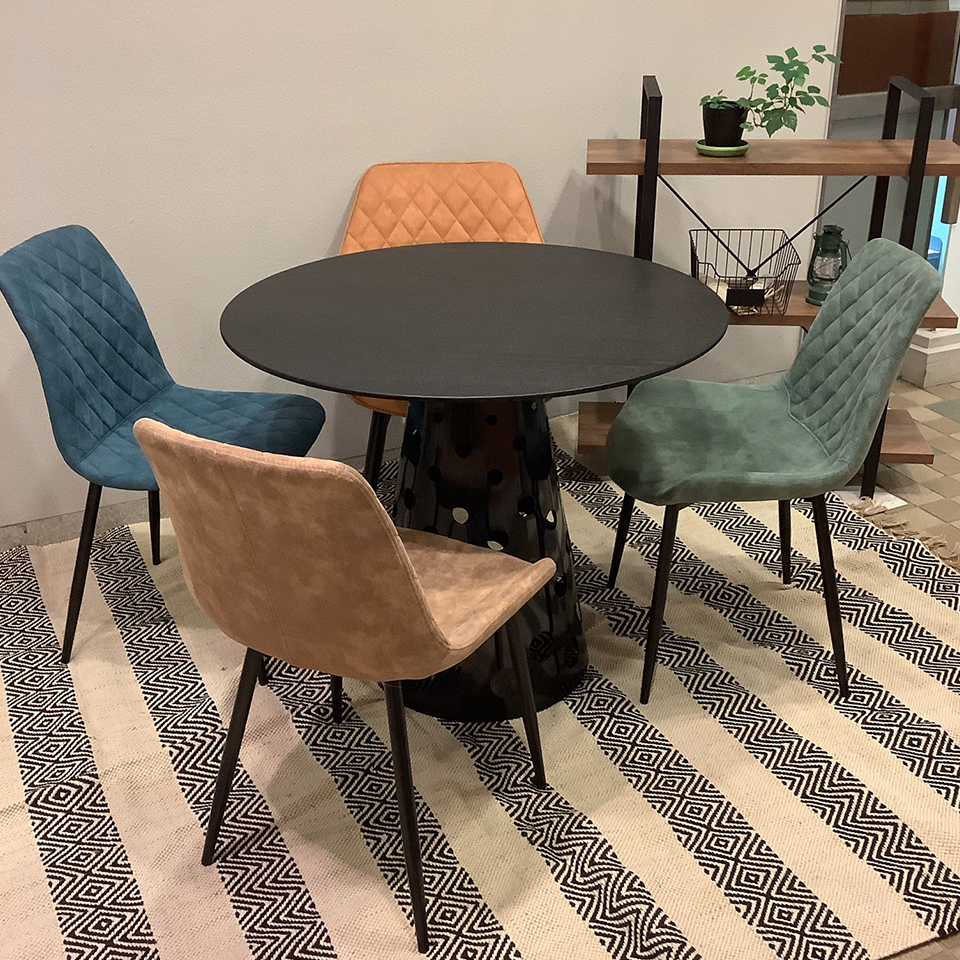 ダイニングテーブルRT-1386ブラック - 4