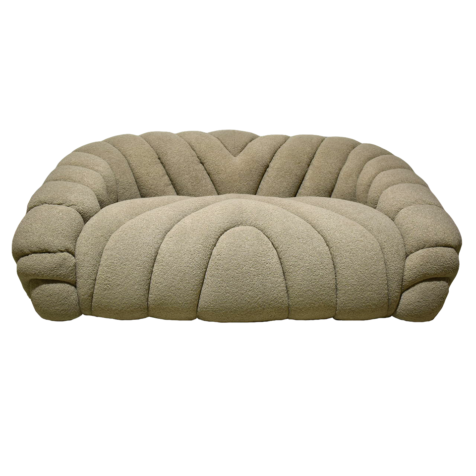 ソファUP24062 2人掛けライトブラウン - 3