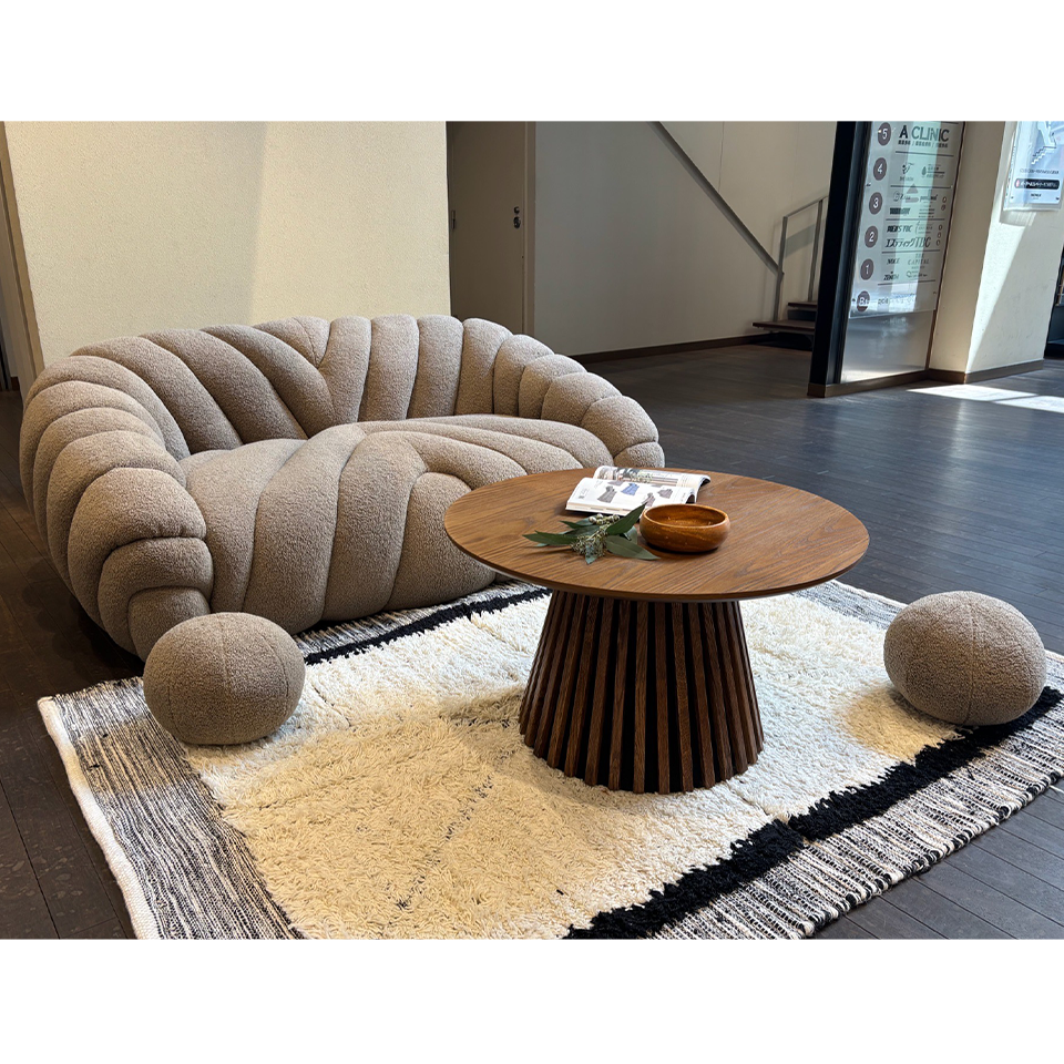 ソファUP24062 2人掛けライトブラウン - 8