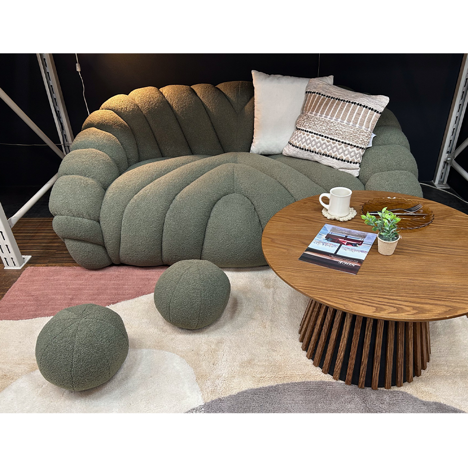 ソファUP24062 2人掛けグリーン - 6