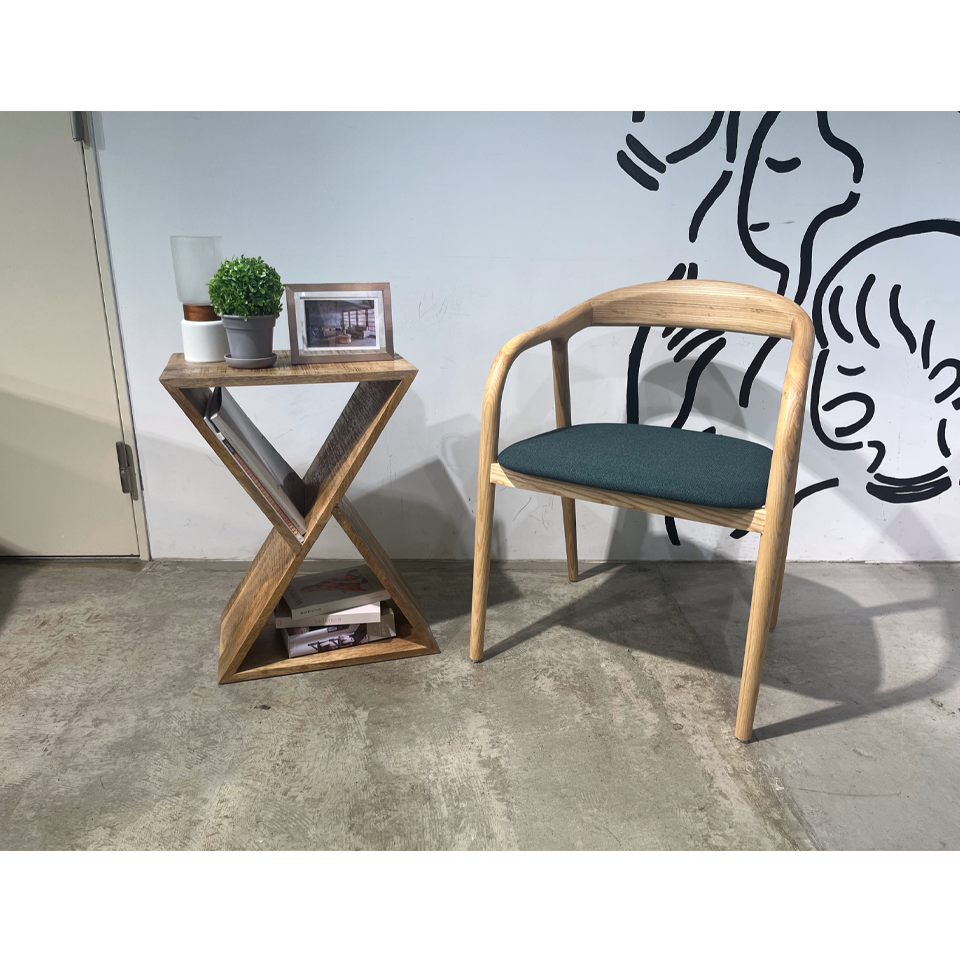 チェアC381ナチュラル／グリーン - 5