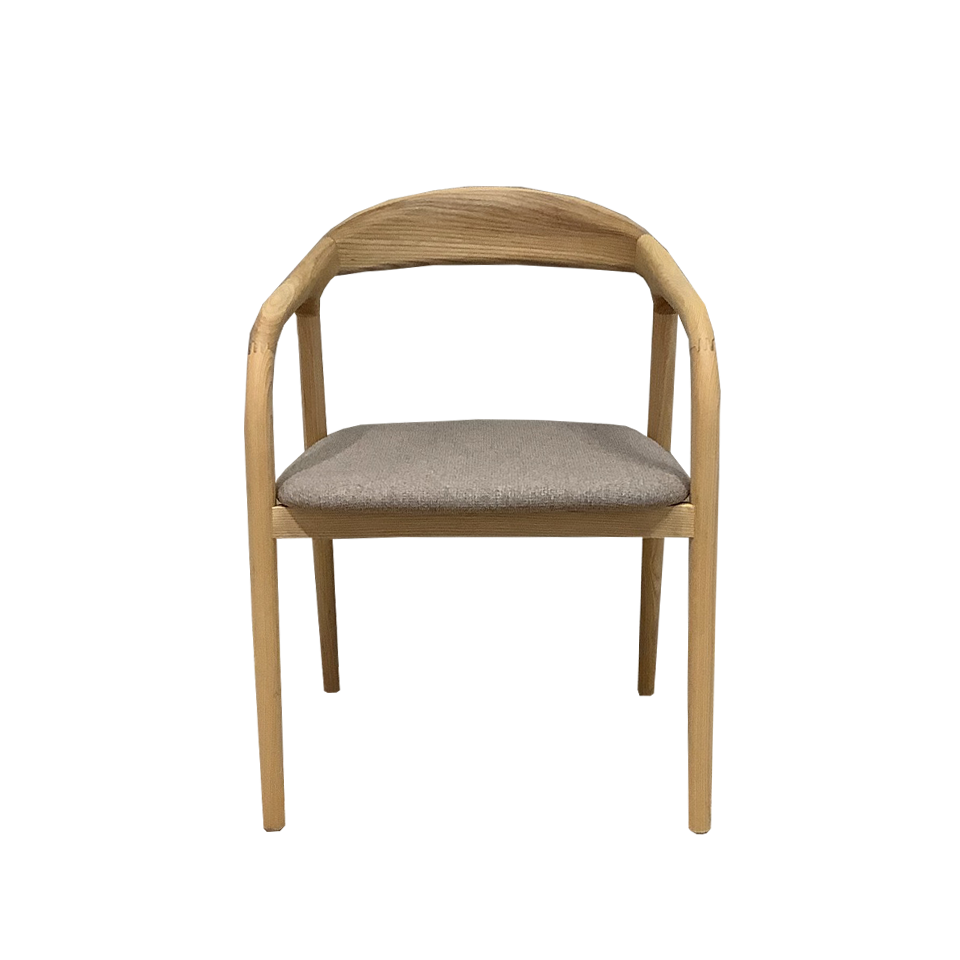 チェアC381ナチュラル／グレー - 2