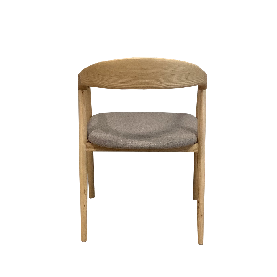 チェアC381ナチュラル／グレー - 4