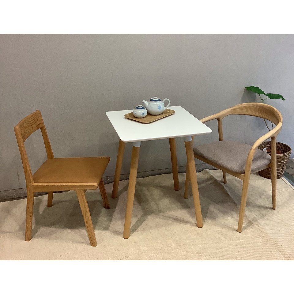 チェアC381ナチュラル／グレー - 5