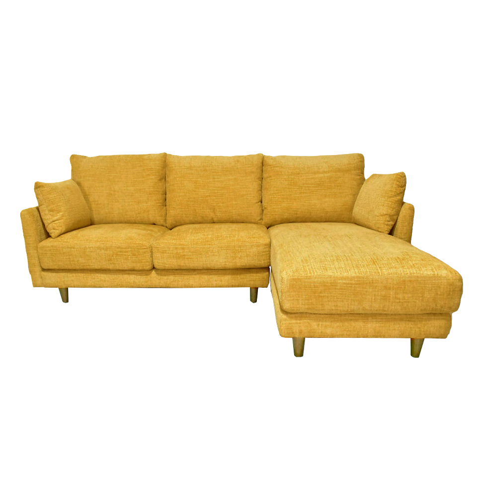 カウチソファMILOイエロー - 2