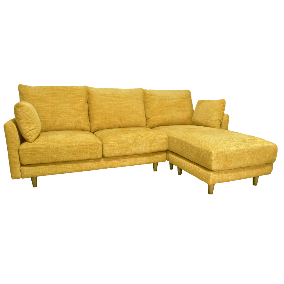 カウチソファMILOイエロー - 5