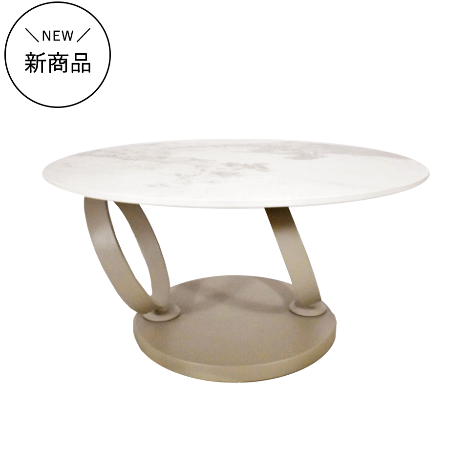 センターテーブルCT102 グレー／ライトブラウン