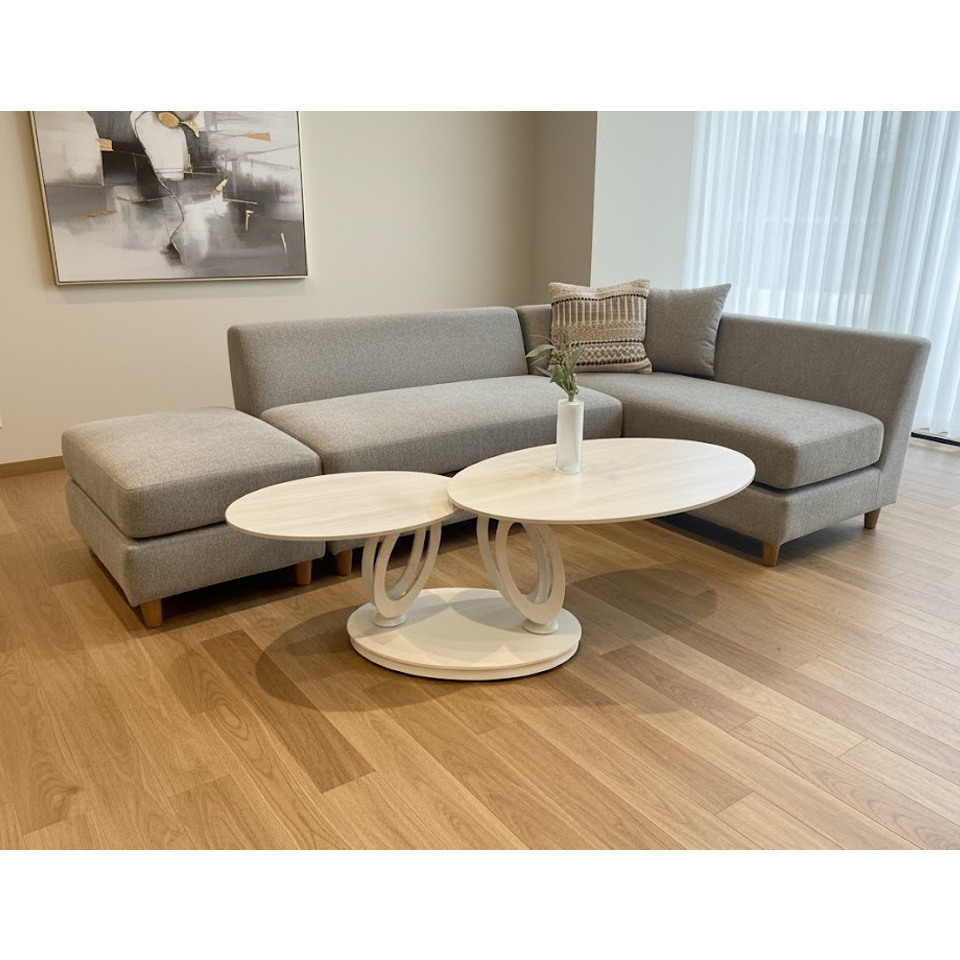 センターテーブル CT107ホワイト／ホワイト - 6