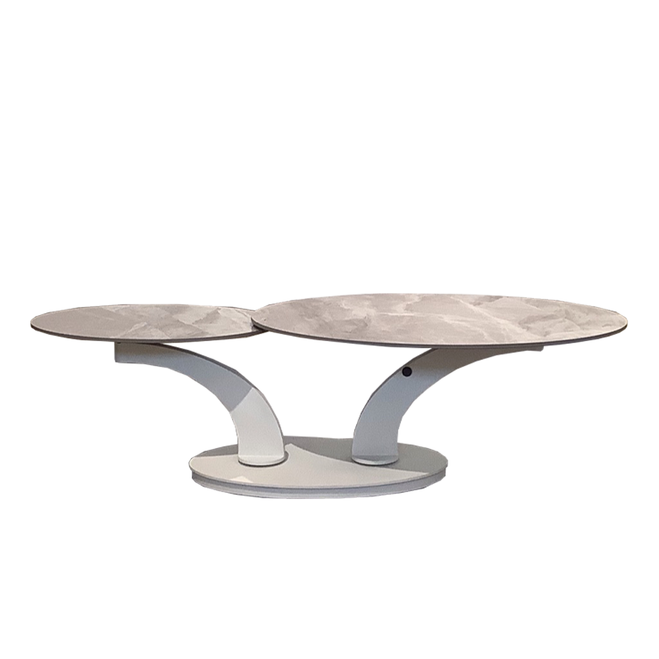 センターテーブル CT128グレー／ホワイト - 3