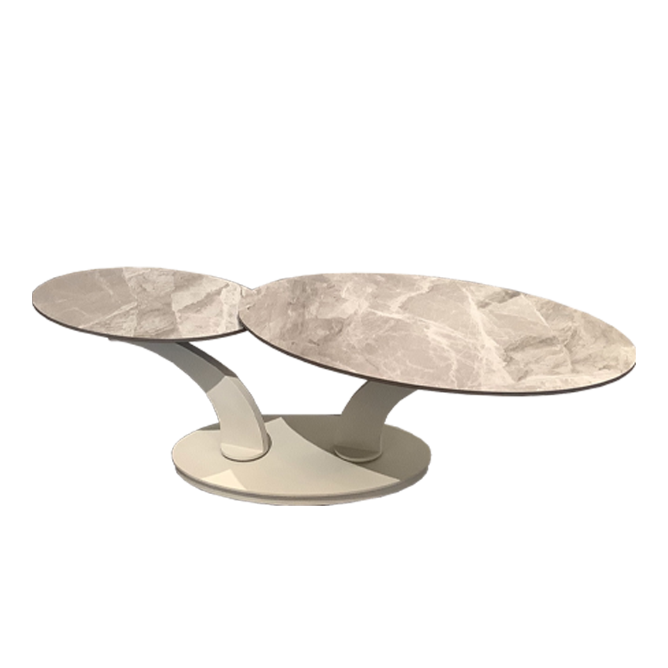 センターテーブル CT128グレー／ホワイト - 4