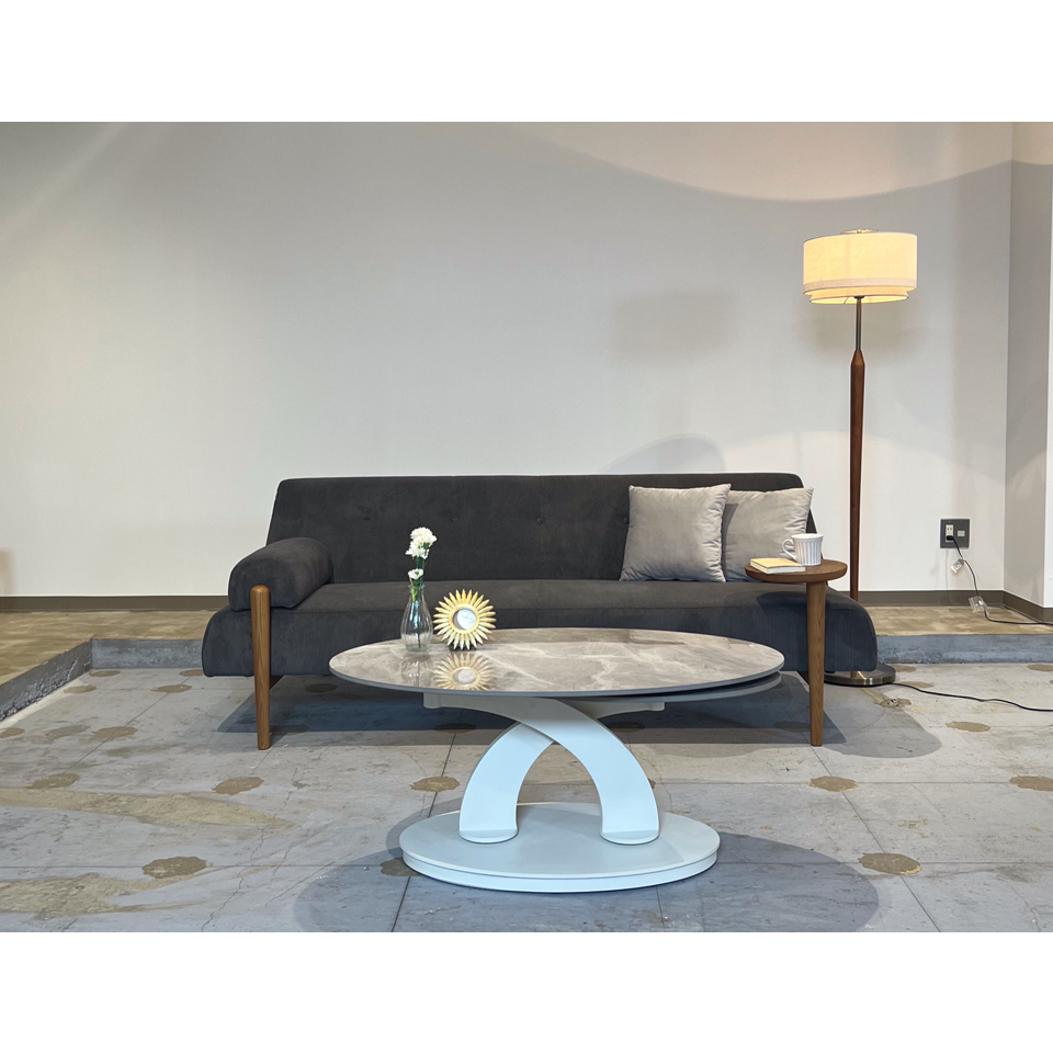 センターテーブル CT128グレー／ホワイト - 5