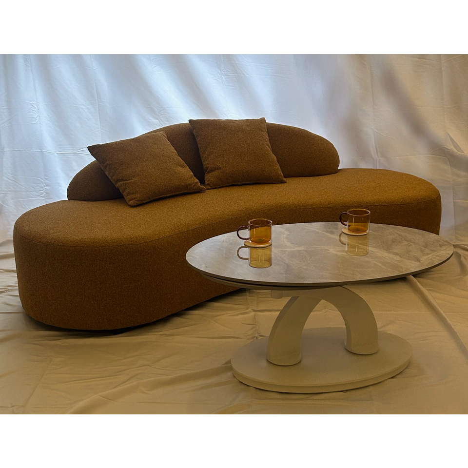 センターテーブル CT128グレー／ホワイト - 7