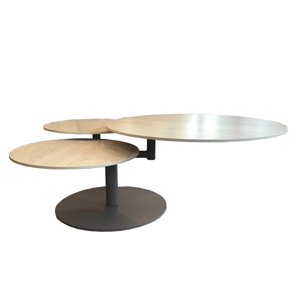 センターテーブル CT131ホワイト／ライトブラウン - 3