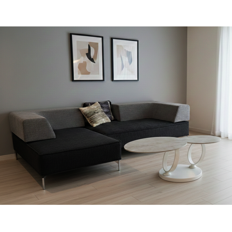 センターテーブルCT102 グレー／ホワイト - 9