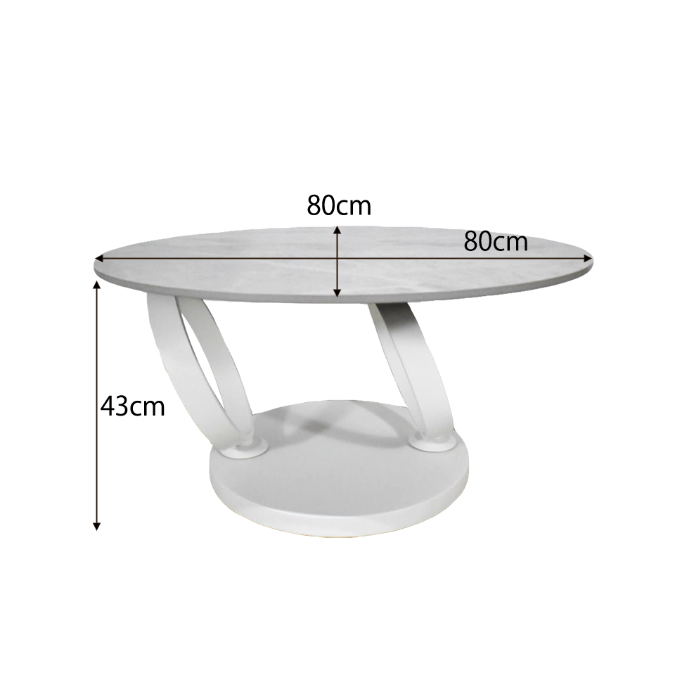 センターテーブルCT102 グレー／ホワイト - 11