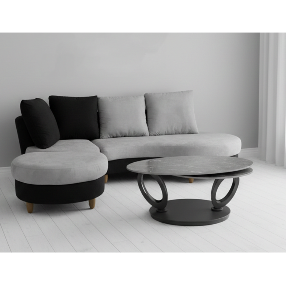 センターテーブル CT107ブラック／ブラック - 9