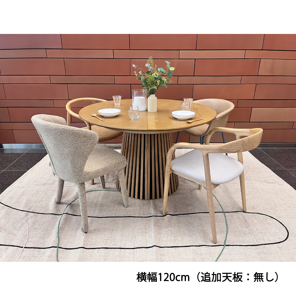 エクステンションテーブルGDR120Yオーク - 8