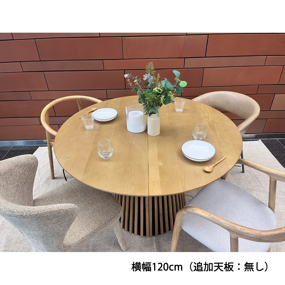 エクステンションテーブルGDR120Yオーク - 9