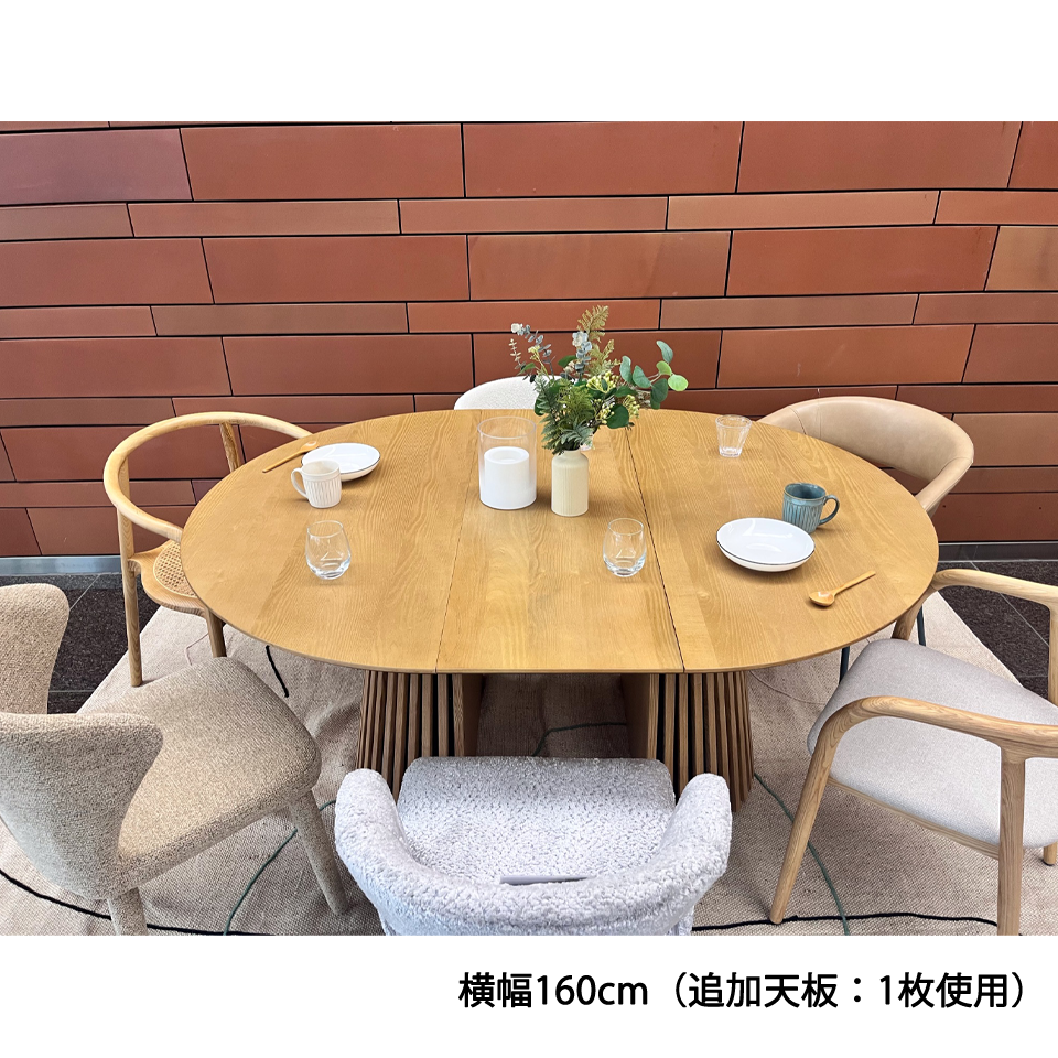 エクステンションテーブルGDR120Yオーク - 11