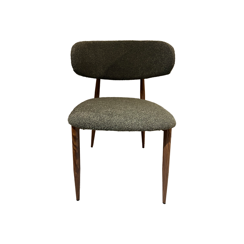 【同色2脚組】チェアZLM013ウォールナット／グリ... - 2