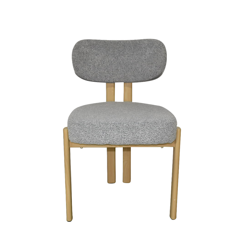 【同色2脚組】チェアZLM012ナチュラル／ライトグ... - 2